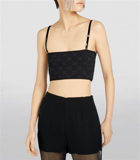 gucci women's tank tops|gucci cropped top.